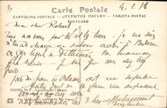 Vintage Postcard Fantasy Illustrator Waltz Hansi the prayer of Alsace Child