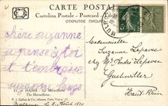 Vintage Postcard Fantasy Illustrator Waltz Hansi the Marseillaise Alsace Children