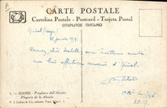 Vintage Postcard Fantasy Illustrator Waltz Hansi the prayer of Alsace