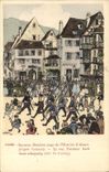 Vintage Postcard Fantasy Illustrator Waltz Hansi Saverne Last page of the history of Alsace