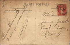 Vintage Postcard In Brittany Saint pol. of Leon and Roscoff favorite play of the country
