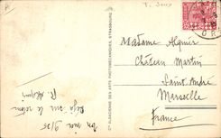 Vintage Postcard part of dominos Algeria