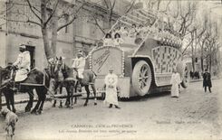 CPA Aix en Provence Carnaval Les joyeux dominos sur lotos mobiles en panne 