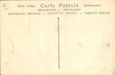 Vintage Postcard Children the Cadillac car without crank of starting SIGNAL