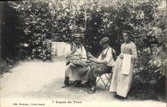 CPA Lecon de Truc Folklore 