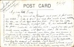 Vintage Postcard Fantasy Illustrator Child the arrival of the Militaria godson