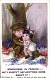 Vintage Postcard Fantasy Illustrator Fred Spurgin Somewhere Children in Militaria France
