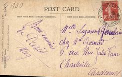 Vintage Postcard Fantasy Illustrator Children Beware of the dog! Dog