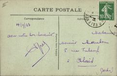 Postal Castillo del Faugs famoso del Compositor de música Vincent de Andy