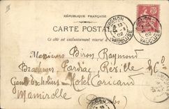 Postal Aviñón Sala de las fiestas del ayuntamiento la música provenzal