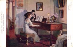 Postal Salón de París Preludio