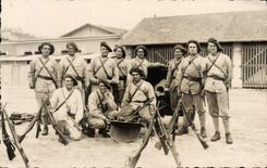CARTE PHOTO Militaria Chasseurs alpins 