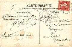 Vintage Postcard Militaria Alpine hunters Brianconnais Valley of Clairee Passage of the collar of Roucilles