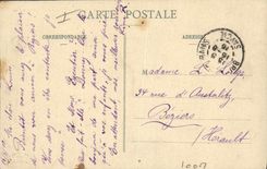 Vintage Postcard Militaria Alpine hunters the great breakage seen among two water