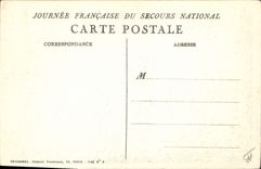 Vintage Postcard Militaria National Help Marianne