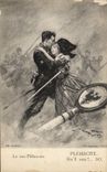 Vintage Postcard Militaria the true plebiscite
