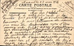 Vintage Postcard Militaria the prisoner Boche