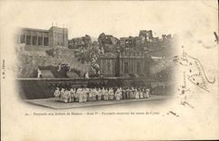 Vintage Postcard Parysatis Theater with the arenas of Beziers Parysatis receiving the remainders of Cyrus