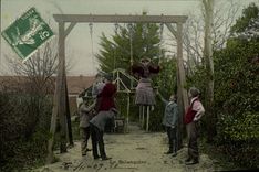 CPA La balancoire 
