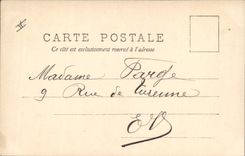 Postal Niños Dos jinetes para un caballo