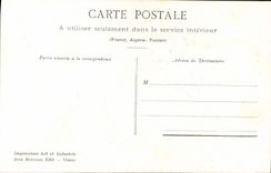 Vintage Postcard Fantasy Illustrator They are sailing alone Militaria