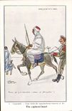 Vintage Postcard Fantasy Illustrator Presentations Donkey Militaria mule