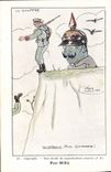 Vintage Postcard Fantasy Illustrator Poor Willie Guillaume the Militaria pit