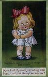 Vintage Postcard Fantasy Illustrator Child My God