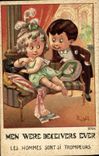 Vintage Postcard Fantasy Illustrator Right Children