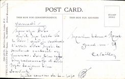 Vintage Postcard Fantasy Illustrator Children Clock