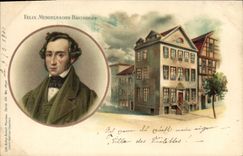 Postal Felix Mandelssohn Bartholdy