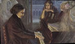 CPA Balestrieri Chopin composant Les Preludes 