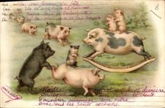 CPA Cochon Porc 