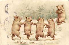CPA Cochon Porc 