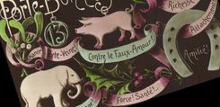 CPA Cochon Porc Elephant Trefle 