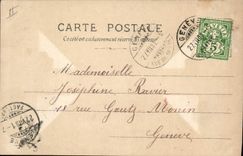 Postal Cerdo Cerdo Salón 1901 de Vaysan Hijo pródigo Ovejas