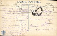 CPA Militaria Chasseurs alpins Compagnie d'alpins en marche