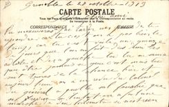 Vintage Postcard Militaria Alpine hunters in operations in the Alps Dauphine