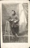 CARTE PHOTO Militaria Chasseurs alpins 