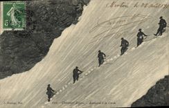 Vintage Postcard Militaria Alpine hunters Rise has the cord