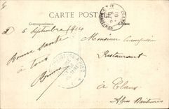 Vintage Postcard Militaria Draguignan Alpine hunters new barracks the guardroom 7th Battalion