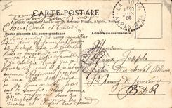 Vintage Postcard Militaria Alpine hunters the camp of the Fields of the Cities