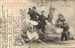 CPA Militaria Chasseurs alpins 20eme regiment d'infanterie