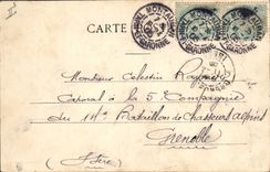 Vintage Postcard Militaria Alpine hunters 20th regiment of infantry