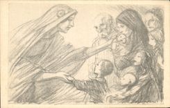 CPA Militaria Secours National 