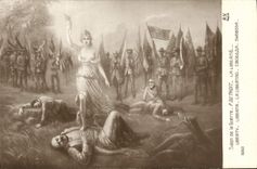 Vintage Postcard Militaria Living room of the Duthoit war freedom