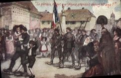 Vintage Postcard Militaria the glorious Alsace return