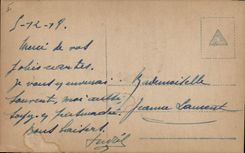Vintage Postcard Zwei Menschen Emil Renker