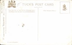 Vintage Postcard Fantaisie Illustrator Steam tug in has Gale Boat