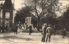 Vintage Postcard Surroundings of Nancy Trianon Corner of the plays Croquet Swing
